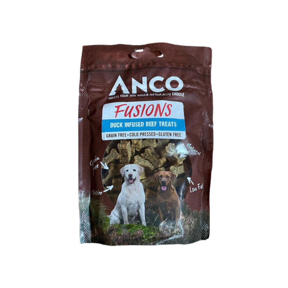 Anco Fusions Duck Infused Beef Treats 100g