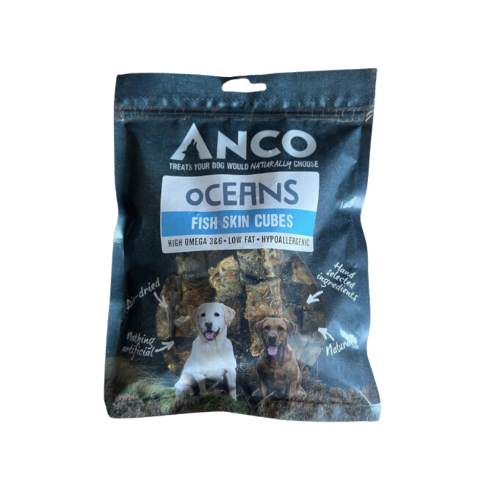 Anco Oceans Fish Skin Cubes 100g