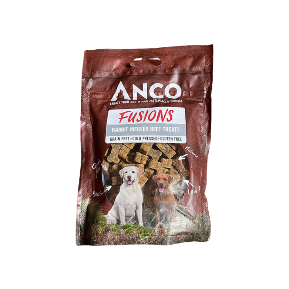 Anco Fusions Rabbit Infused Beef Treats 100g