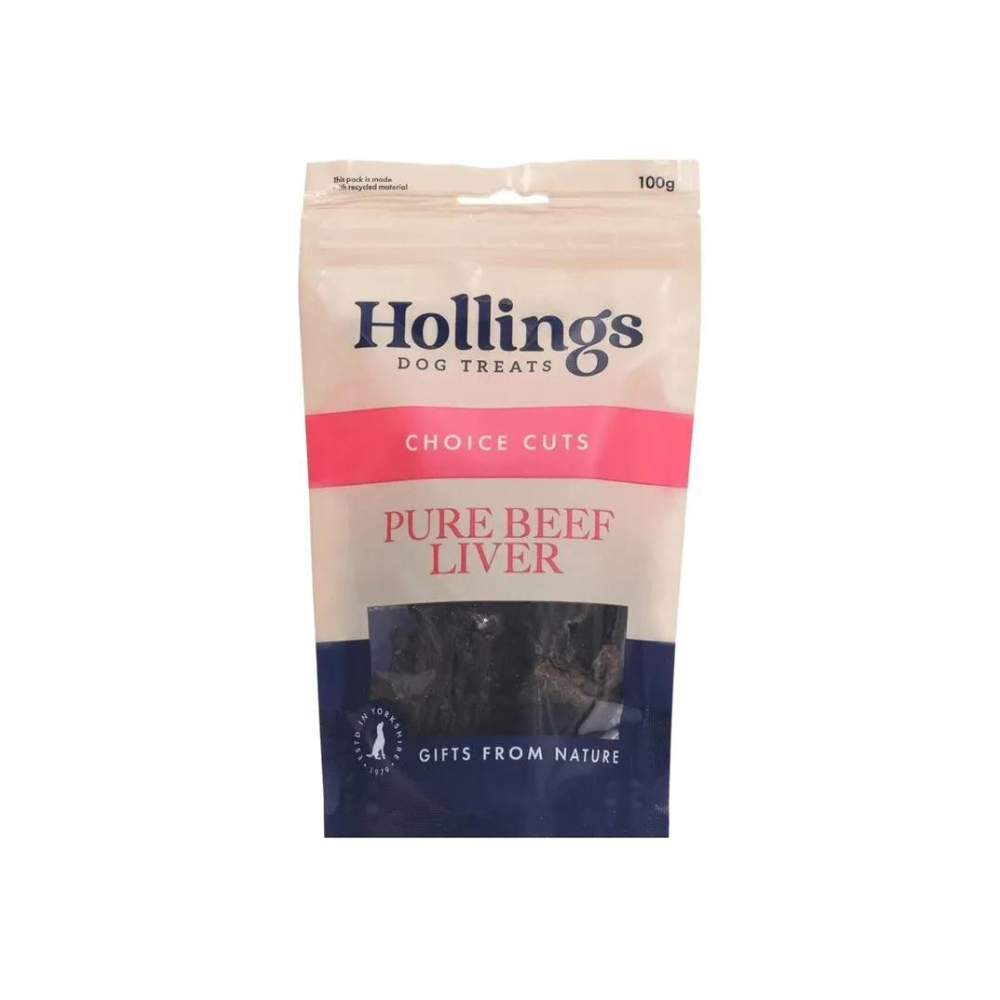 Hollings Pure Beef Liver 100g