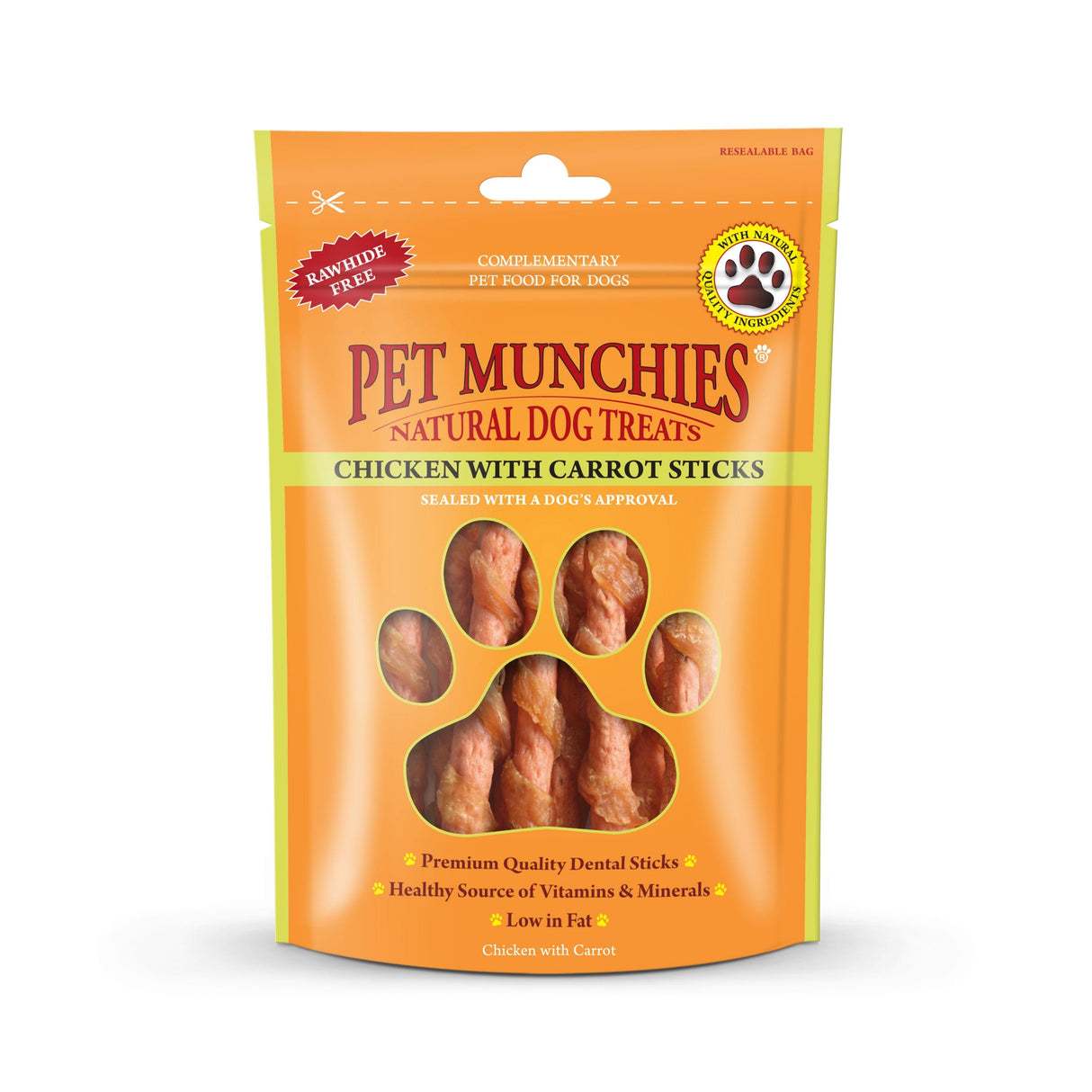 Pet Munchies Chicken with Carrot Sticks 80g