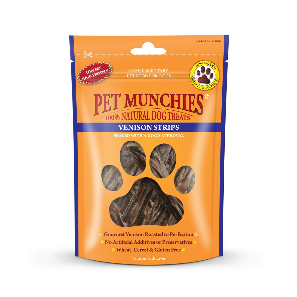 Pet Munchies Venison Strips 75g