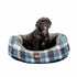 CLEARANCE Danish Design FatFace Fleece Check Deluxe Slumber Bed - Proper Dog Treats