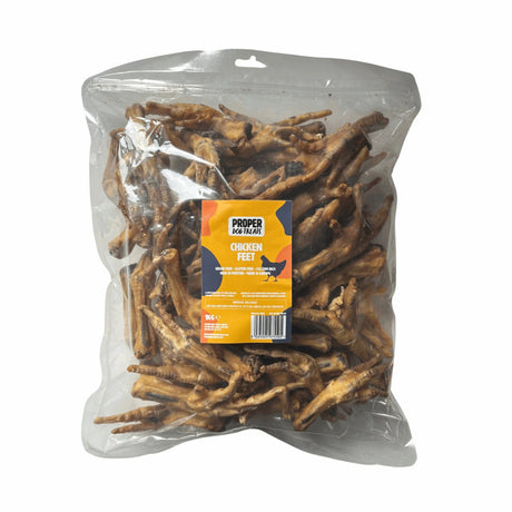 Proper Dog Treats Chicken Feet 1kg - Proper Dog Treats