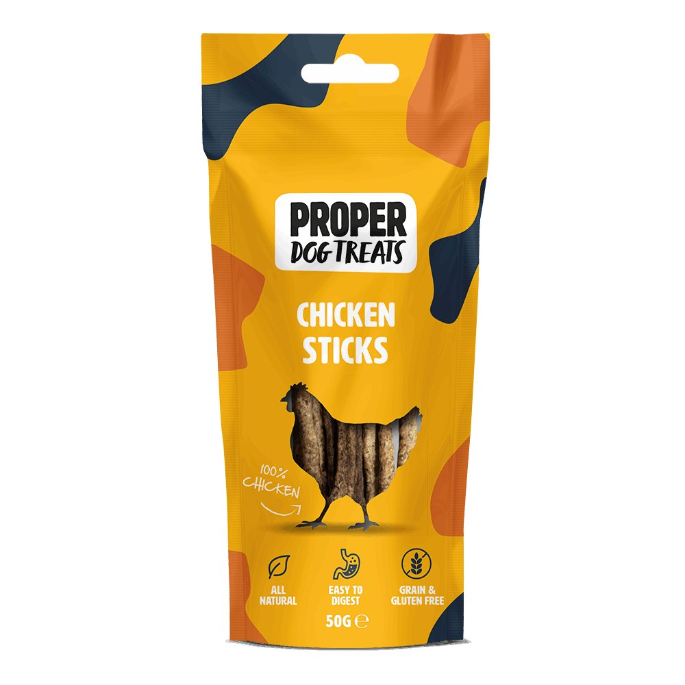 Proper Dog Treats Chicken Sticks 50g - Proper Dog Treats