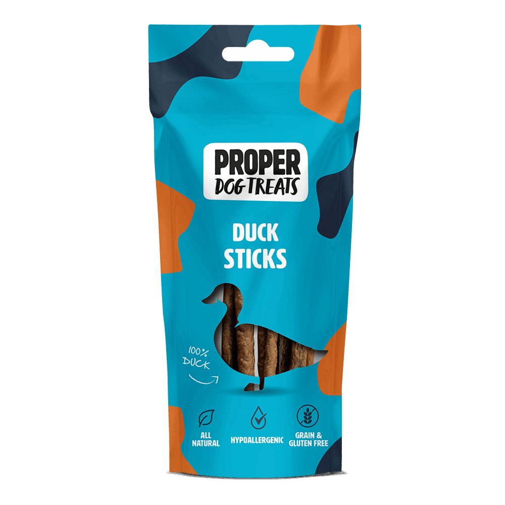 Proper Dog Treats Duck Sticks 50g - Proper Dog Treats
