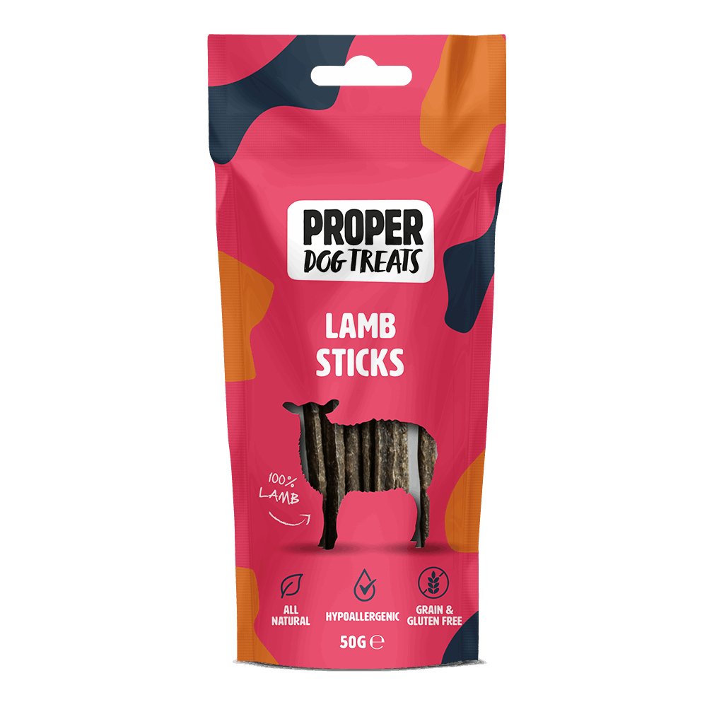 Proper Dog Treats Lamb Sticks 50g - Proper Dog Treats